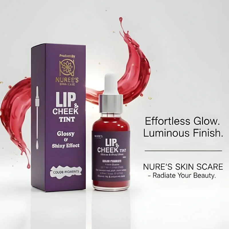 glossy lip & cheek tint | high shine finish, long lasting color pigments & moisturizing oils