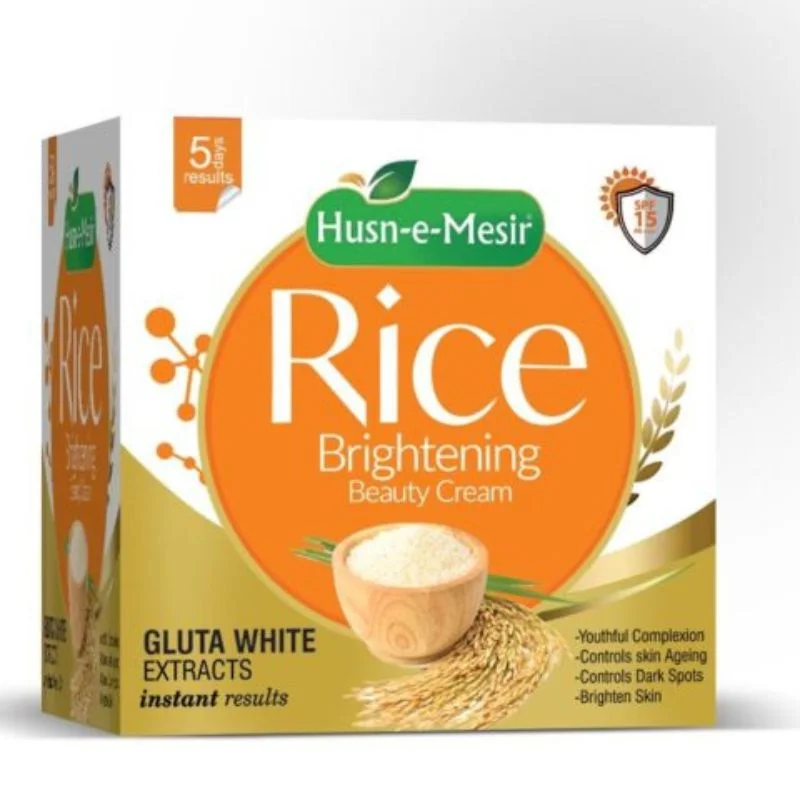 rice brightening beauty cream with vitamin b3 | spot less glow & skin radiance formula