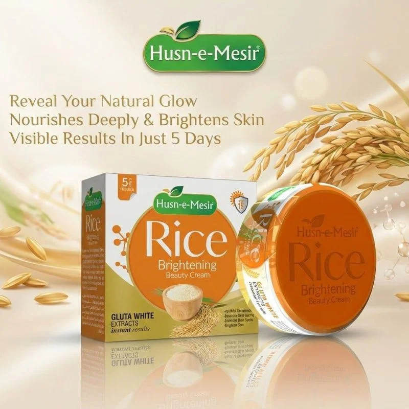 rice brightening beauty cream with vitamin b3 | spot less glow & skin radiance formula